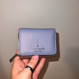 kate spade colorblock trifold wallet